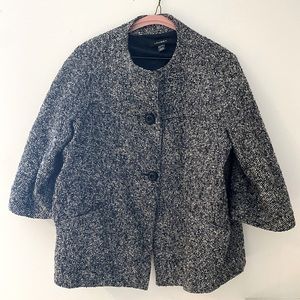 Black & White Houndstooth Blazer Jacket